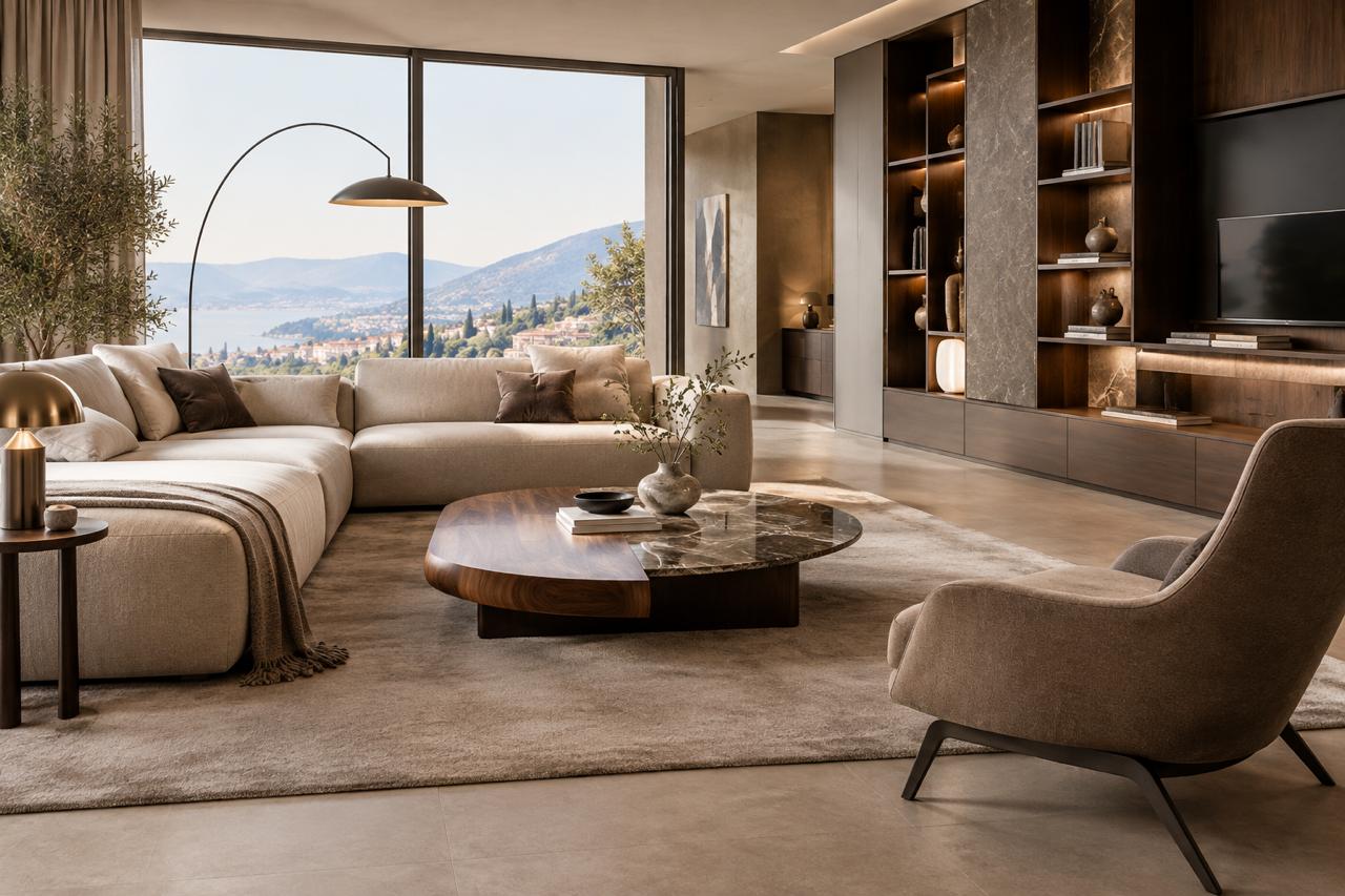 Sculptural lounge