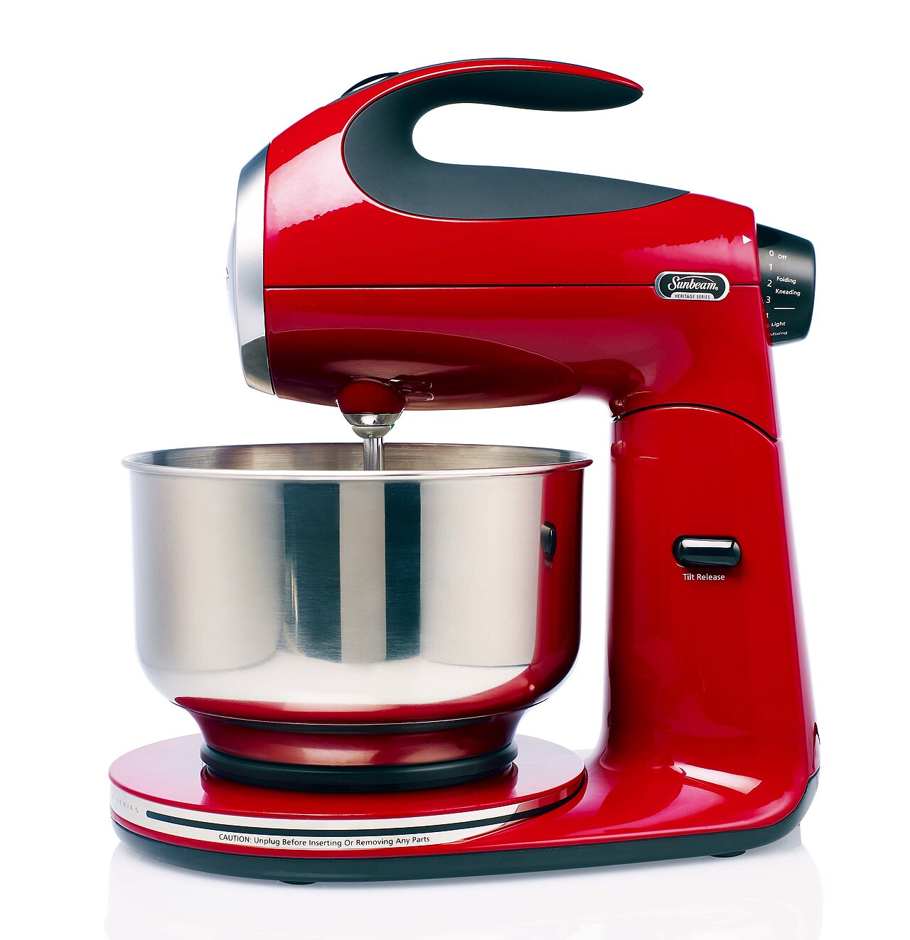 Red stand mixer